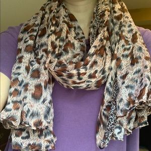 Cheetah-Print Scarf